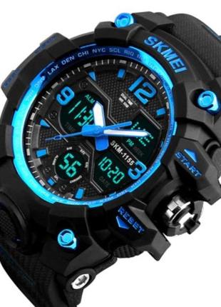 Skmei мужские водостойкие спортивные тактические часы skmei hamlet blue 1155b2 фото