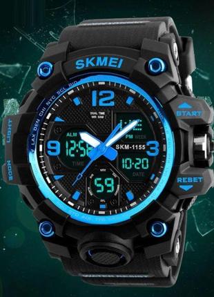 Skmei мужские водостойкие спортивные тактические часы skmei hamlet blue 1155b4 фото
