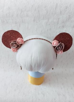 Аксесуари, прикраси. обруч обідок ободок вушка до костюму мавпочки, ведмежати, ведмедика, мишки v.j.v.