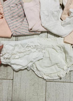 Большой набор стильных брендовых вещей на новорожденную девочку6 фото