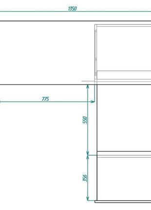 Стіл-трансформер hobana loft сонома з 3 ящиками. столи смарт розкладні. комп'ютерний письмовий для дому7 фото