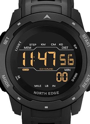 North edge мужские спортивные водостойкие тактические часы north edge mars pro black 5bar