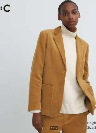 Пиджак вельветовый uniqlo