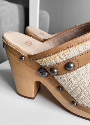 Бежевые сабо от ugg туфли5 фото