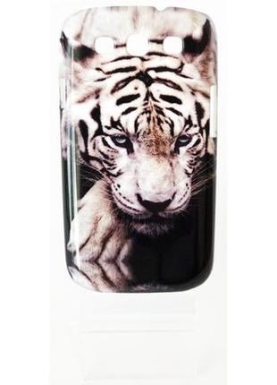 Чехол-накладка на телефон samsung s3 с рисунком тигра