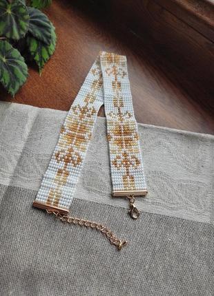 Чокер-гердан из бисера