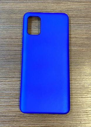 Чехол-накладка на телефон samsung a51 синего цвета