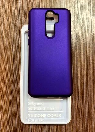 Чохол-накладка на xiaomi redmi note 8 pro синього кольору