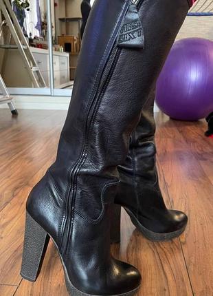 Miss sixty чоботи зимові чорні шкіра