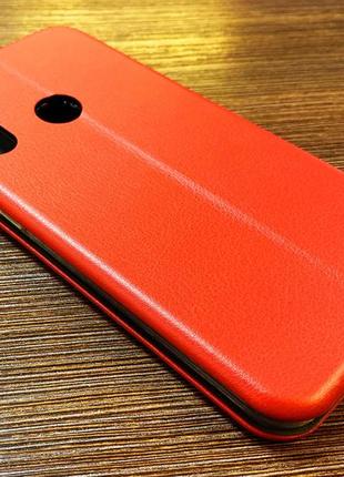 Чохол-книжка на телефон xiaomi redmi note 8 червоного кольору2 фото