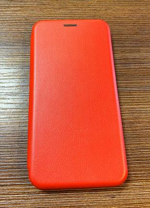 Чохол-книжка на телефон xiaomi redmi note 8 червоного кольору