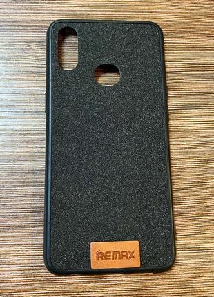 Чехол-накладка на телефон samsung a10s (a107f) черного цвета с блестками