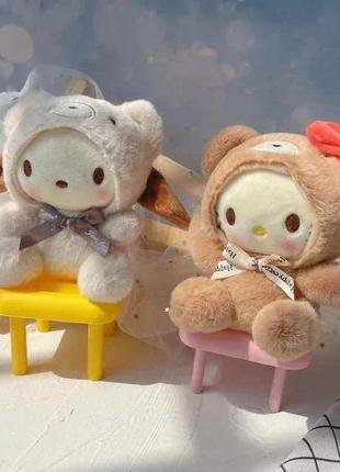 Брелок игрушка sanrio cinnamoroll hello kitty my melody pochacco пушистый милый день рождения подарок3 фото