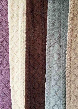 Пухнастий плед покривало косичка 15х×200 см