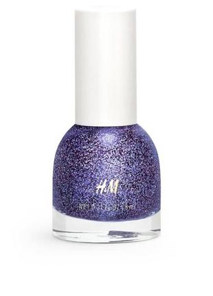 H&m, лак для нігтів, швеція, фіолетові блискавки, 8 мл1 фото