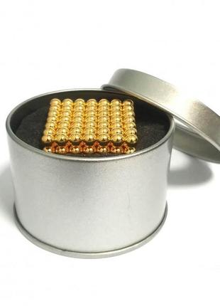Подарочный набор: магнитный конструктор нео neocube золотой + серебряный4 фото