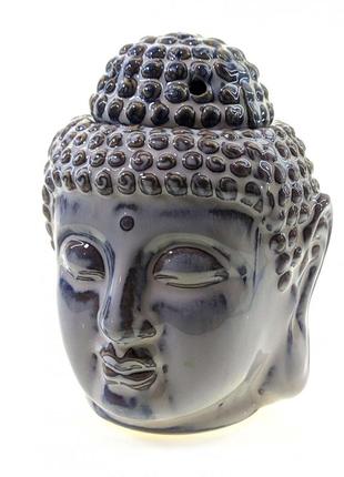 Аромалампа керамічна "будда" біла (14х10,5х11 см)1 фото