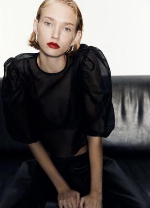 Топ из органзы h&amp;m