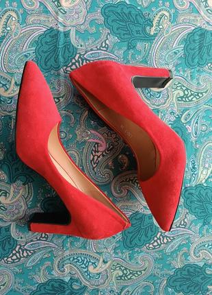Туфли женские красные1 фото