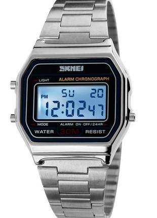 Skmei мужские спортивные тактические часы skmei popular silver 1123s