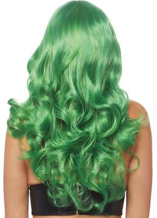 Волнистый длинный зеленый парик leg avenue misfit long wavy wig green3 фото