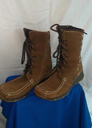Хорошие демисезонные полусапожки замшевые