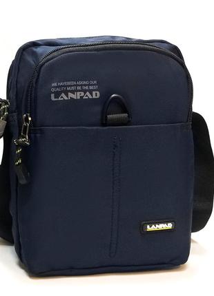 Сумка мужская планшет нейлон lanpad 65350 blue