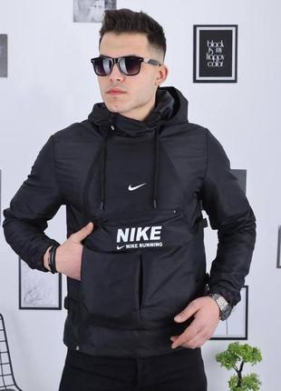 Чоловіча вітровка nike чорна