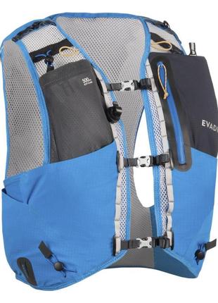Рюкзак для бігу трейлраннінгу evadict trail 10л размір xs/s з питною системою 1л синій2 фото