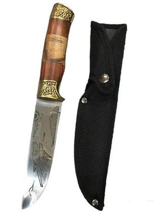 Охотничий нож "wolf premium", туристический нож, нож на подарок3 фото
