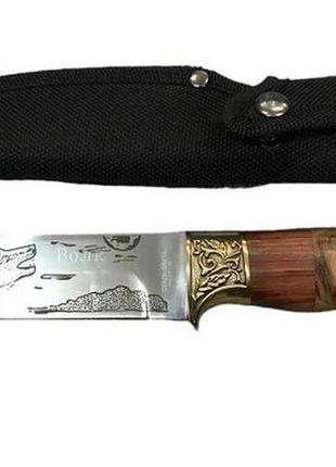 Охотничий нож "wolf premium", туристический нож, нож на подарок1 фото
