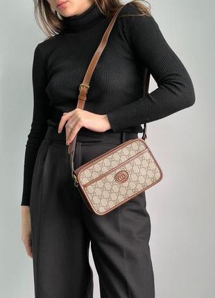Сумка жіноча в стилі 👜 gucci mini bag with interlocking g8 фото