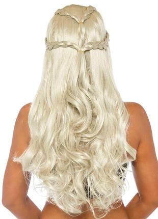 Парик дейенерис таргариен leg avenue braided long wavy wig blond2 фото