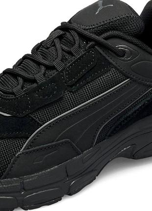 Мужские кроссовки puma teveris nitro black white (пума теверис нитро)4 фото