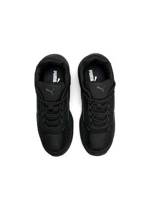 Мужские кроссовки puma teveris nitro black white (пума теверис нитро)2 фото