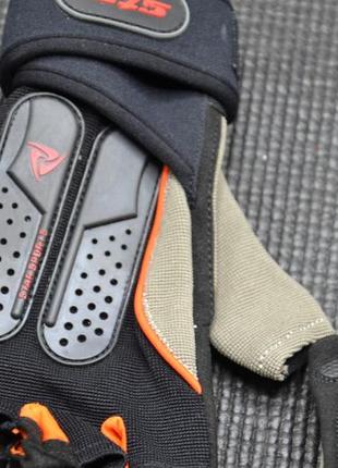 Розпродаж - рукавички для фітнесу star sports black/orange m (5130)4 фото