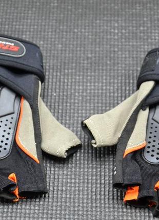 Розпродаж - рукавички для фітнесу star sports black/orange m (5130)3 фото
