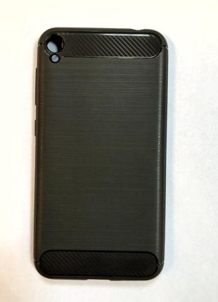 Силиконовый чехол на телефон asus zenfone live серого цвета