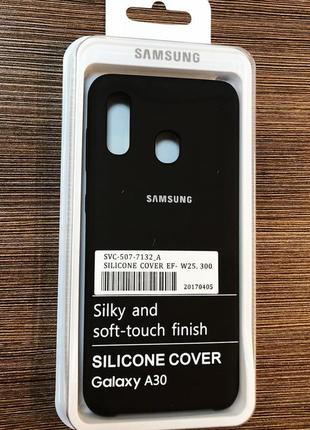 Чехол-накладка на телефон samsung galaxy a30 черного цвета
