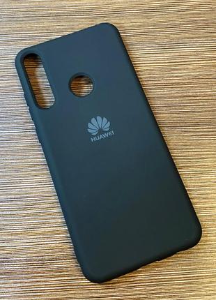 Чохол-накладка на телефон huawei y6p 2020 чорного кольору3 фото