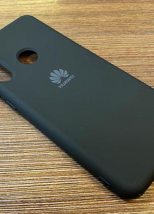 Чохол-накладка на телефон huawei y6p 2020 чорного кольору2 фото