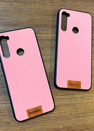 Чохол-накладка на телефон xiaomi redmi note 8t рожевого кольору1 фото