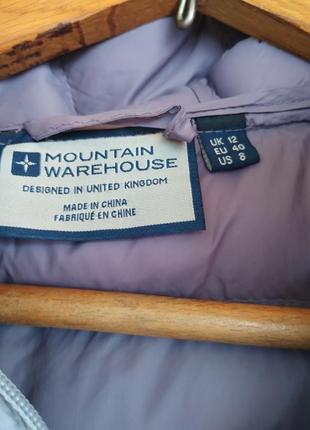 Демисезонная женская водонепроницаемая куртка серого цвета mountain warehouse4 фото