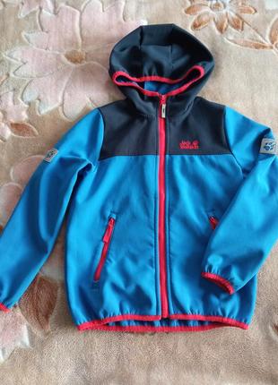 Детская одежда/ брендовая спортивная куртка ветровка 💙 7-8 лет, 128 размер