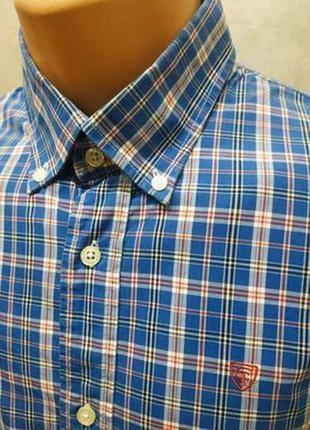 Функціональна якісна 100% бавовняна сорочка у клітинку бренду з данії cottonfield4 фото
