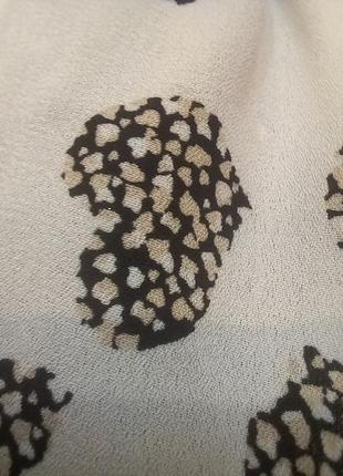 Блуза с леопардовыми сердечками 10-12 р8 фото