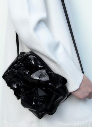 Кожаная сумочка zara сумка из натуральной кожи кожаная сумка