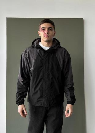 Мужская демисезонная куртка - ветровка reload urban, тёмно-серый