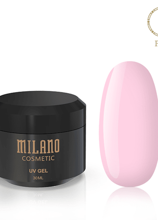 Потік рожевий гель для нарощування milano pink 30 мл