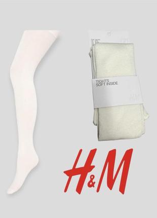 H&amp;m новые блестящие и нарядные колготки для девочек 8-10 лет